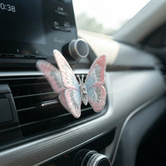 Moving Embroidered Butterfly Car Air Vent Clip