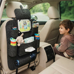 Car Back Seat Organizer – Multi-Pocket Storage Organizer with Tablet Holder