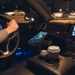 Car Cup Holder With Wireless Charging
