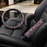 Diamond Car Gear Shift & Handbrake Cover Set