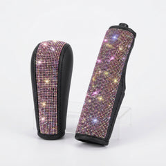 Diamond Car Gear Shift & Handbrake Cover Set
