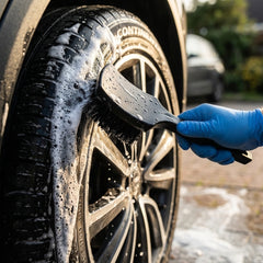 Car Tire & Wheel Cleaning Brush – Premium Nylon Detailing Brush