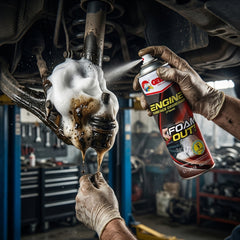 Degreaser Foam Cleanser – 650ml Heavy Duty Car Grease & Oil Cleaner Spray
