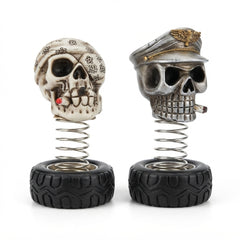 Skull Bobblehead Car Dashboard Ornament