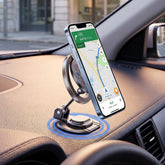 Magnetic Folding Car Phone Holder – 360° Rotating Dashboard Mobile Mount