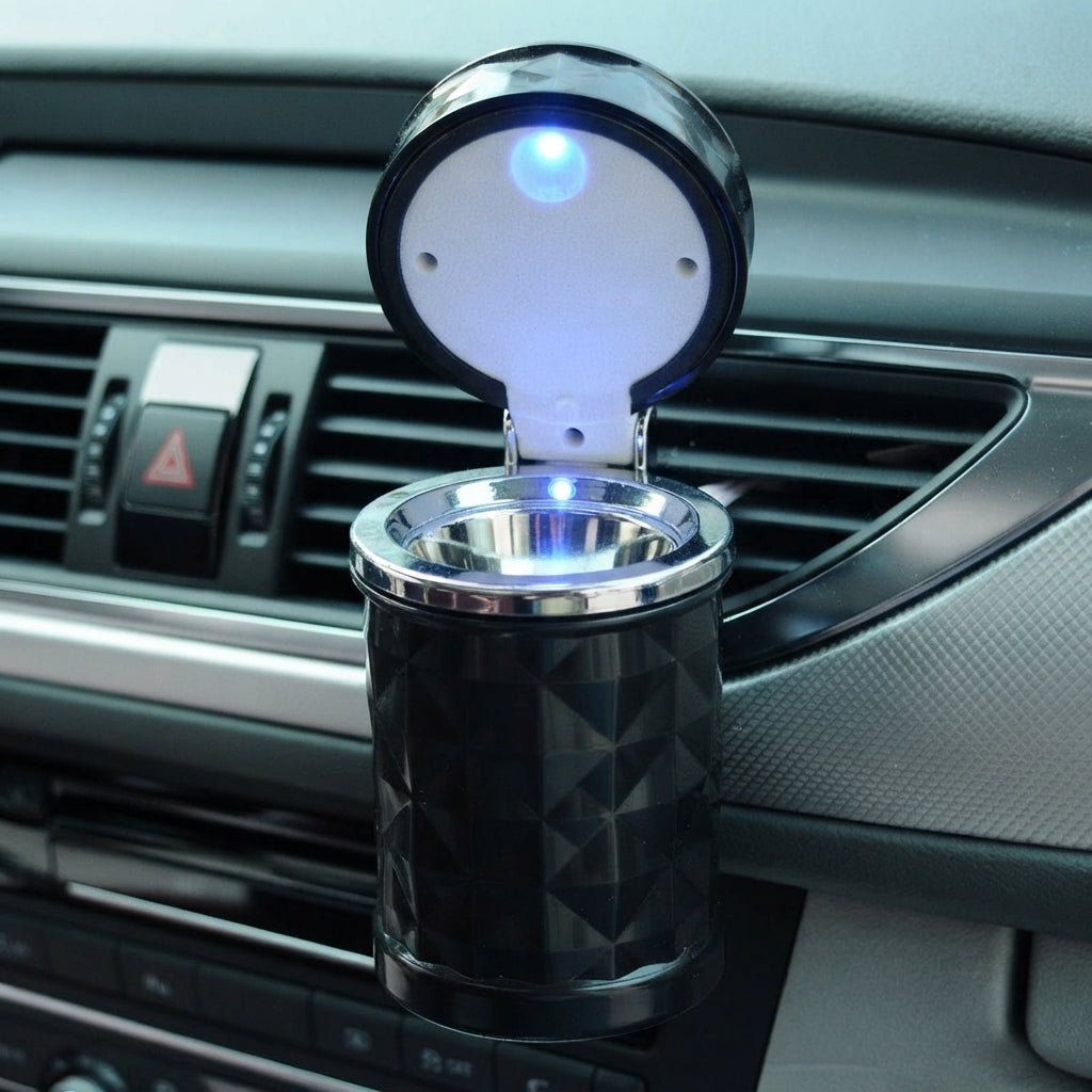 Car Air Vent Ashtray with LED Light