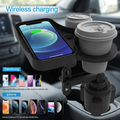 Car Cup Holder With Wireless Charging