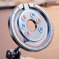 Magnetic Folding Car Phone Holder – 360° Rotating Dashboard Mobile Mount