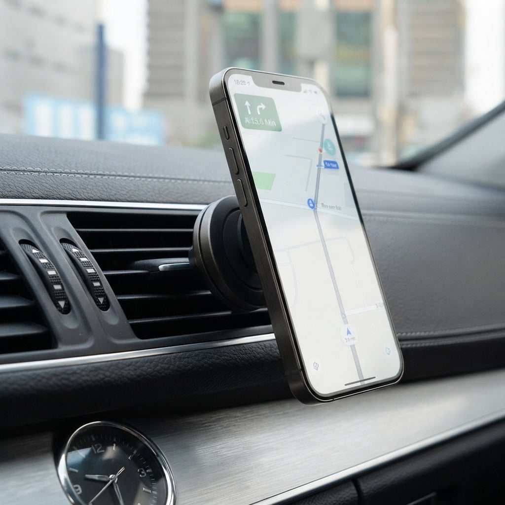 Magnetic Car Phone Holder – Universal Air Vent Mobile Mount for Cars