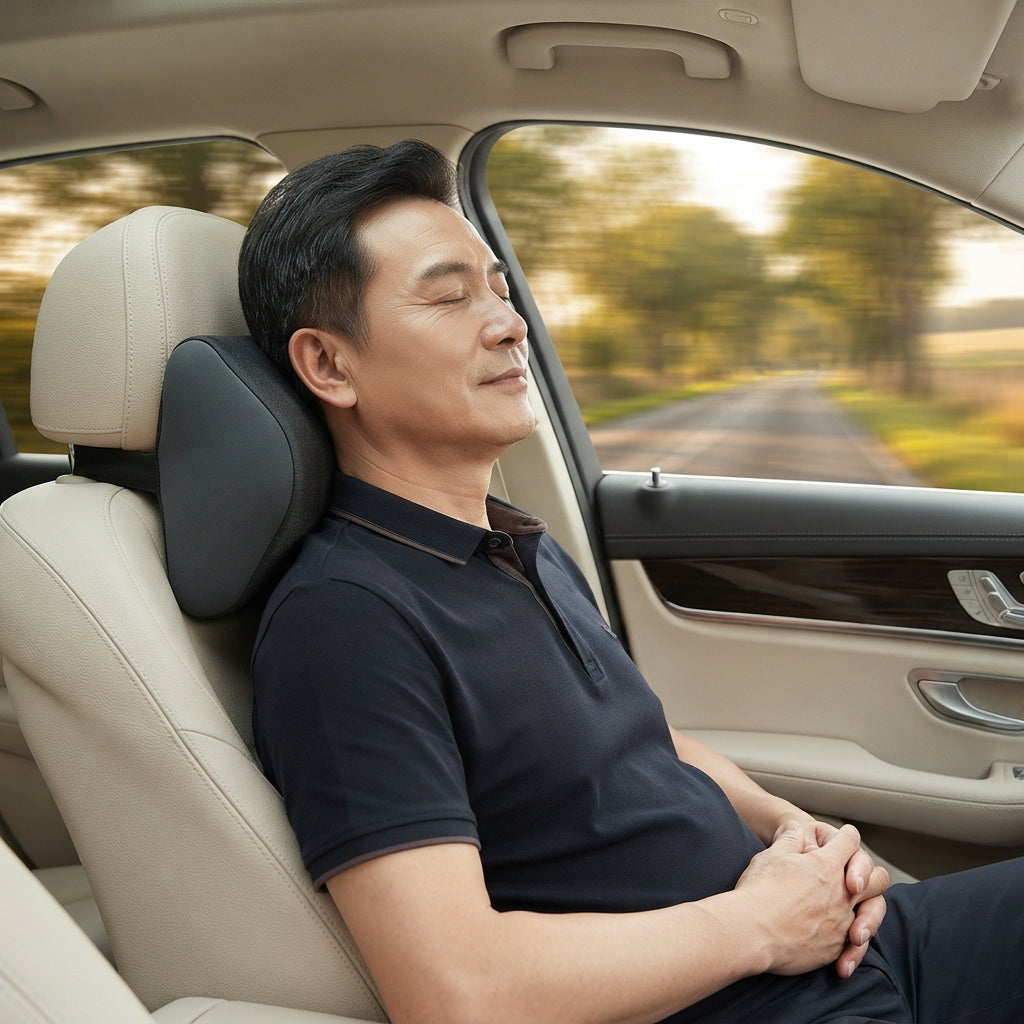 Ergonomic Memory Foam Car Headrest Neck Pillow